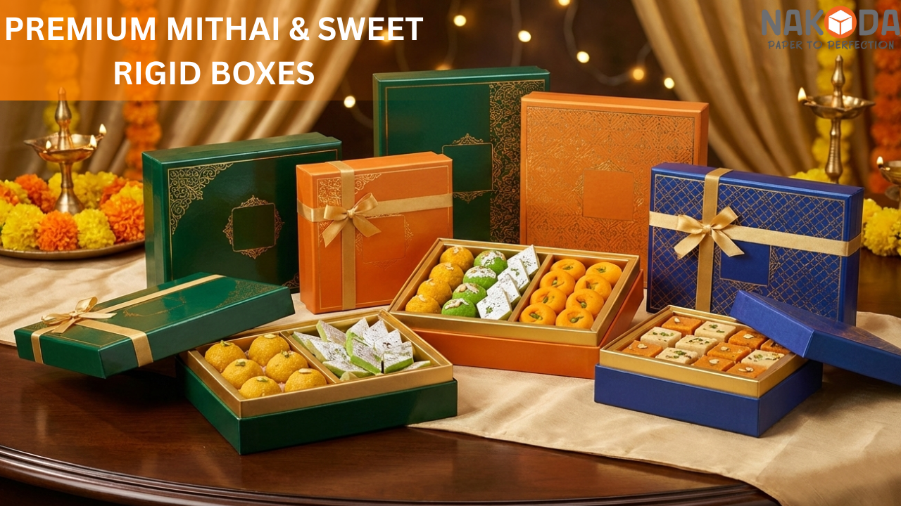 Sweet/Mithai Rigid Boxes: