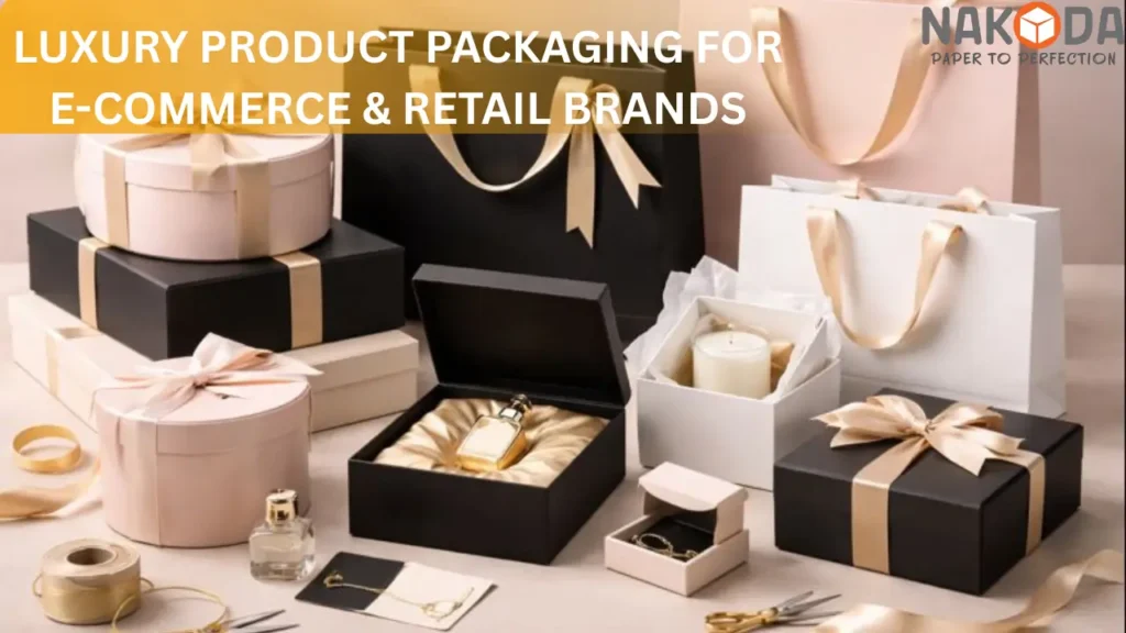 Luxury product packaging for e-commerce and retail brands